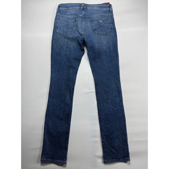 Emporio Armani Kids Logo-Waistband Sim Fit Blue Denim Jeans - 14A (29x31.5) - Picture 3 of 6